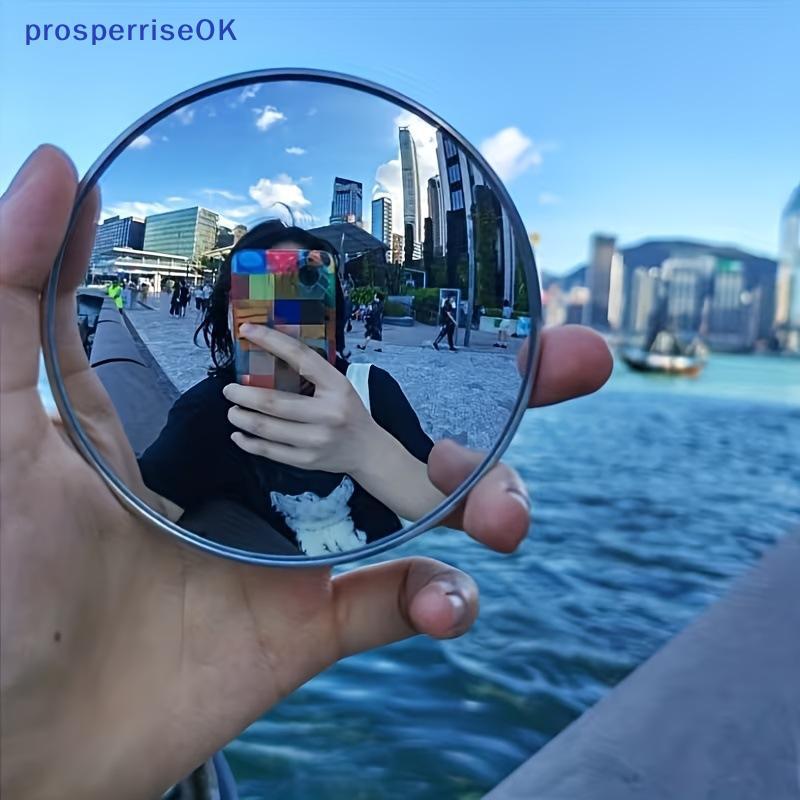 [newpros] Espelho De Viagem Convexo Portátil-Reflexão Grande Angular , Mini Selfie Para Tiro De Pacto Criadores De Conte