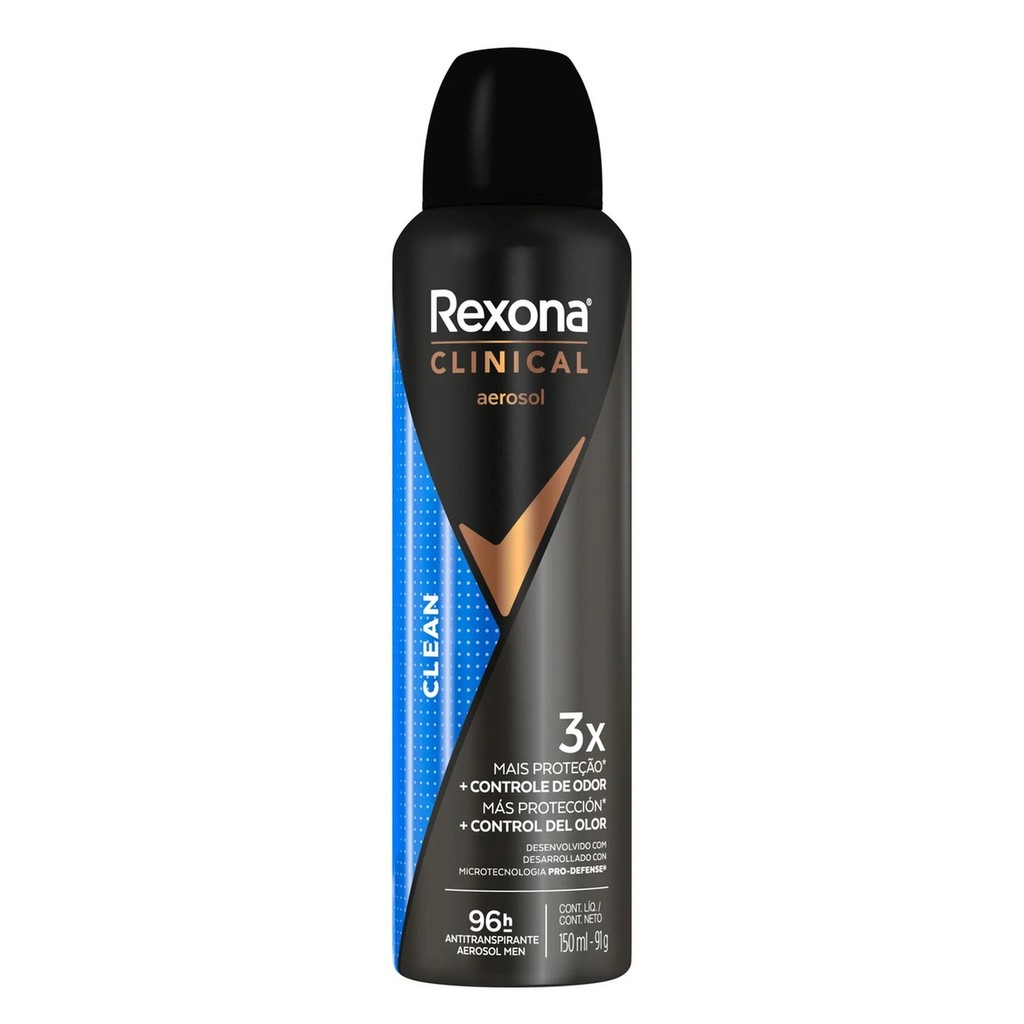 Rexona Clinical Desodorante Antitranspirante Aerosol Clean 150ml