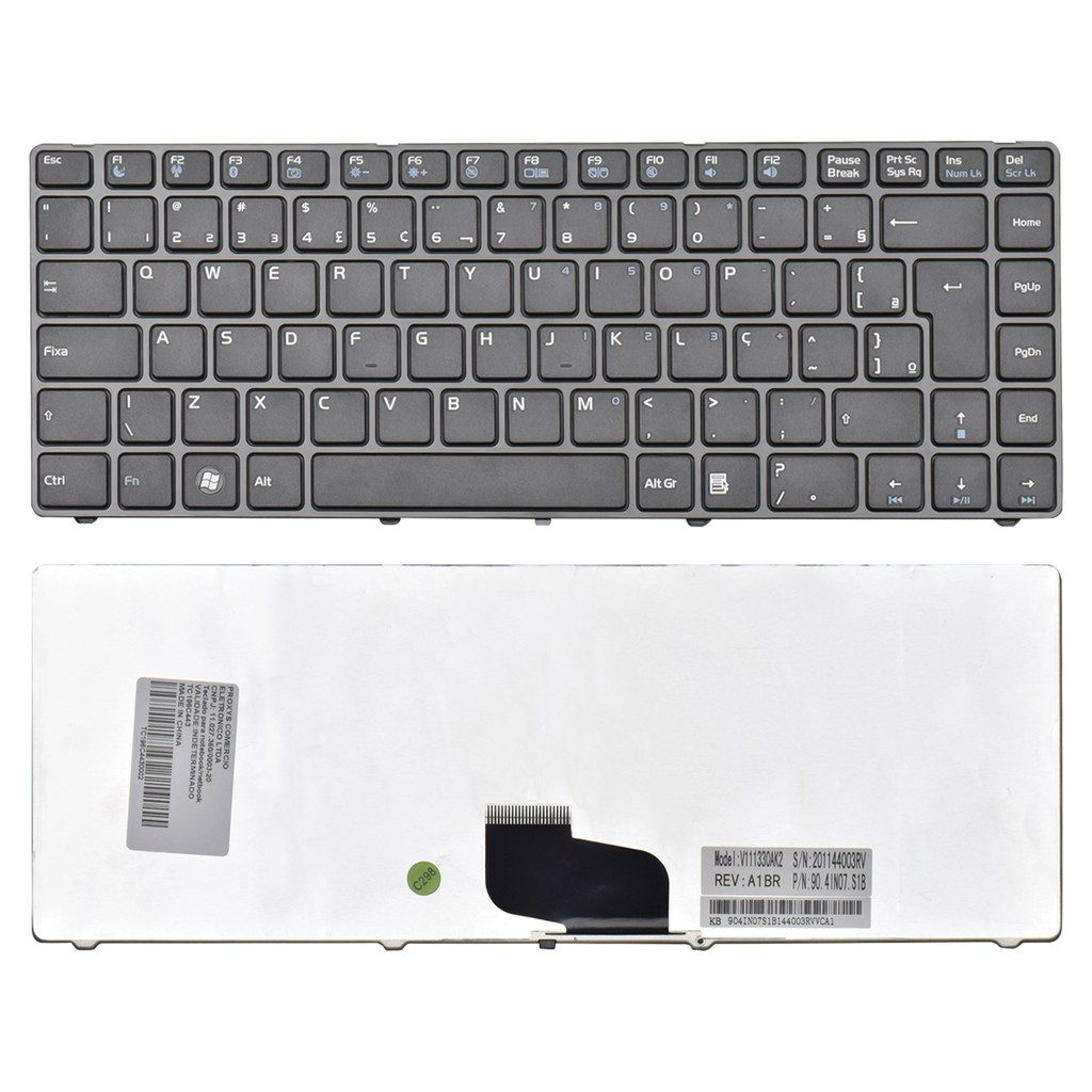 Teclado para Notebook Semp Toshiba Infinity IS-1442 V111330AK2BR