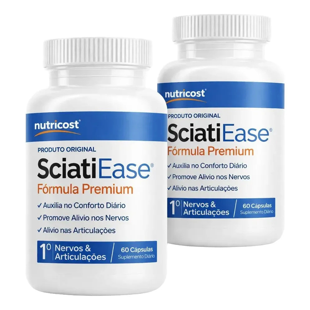 2x Sciatiease 60 Cápsulas Nervo Ciático Dor Mobilidade