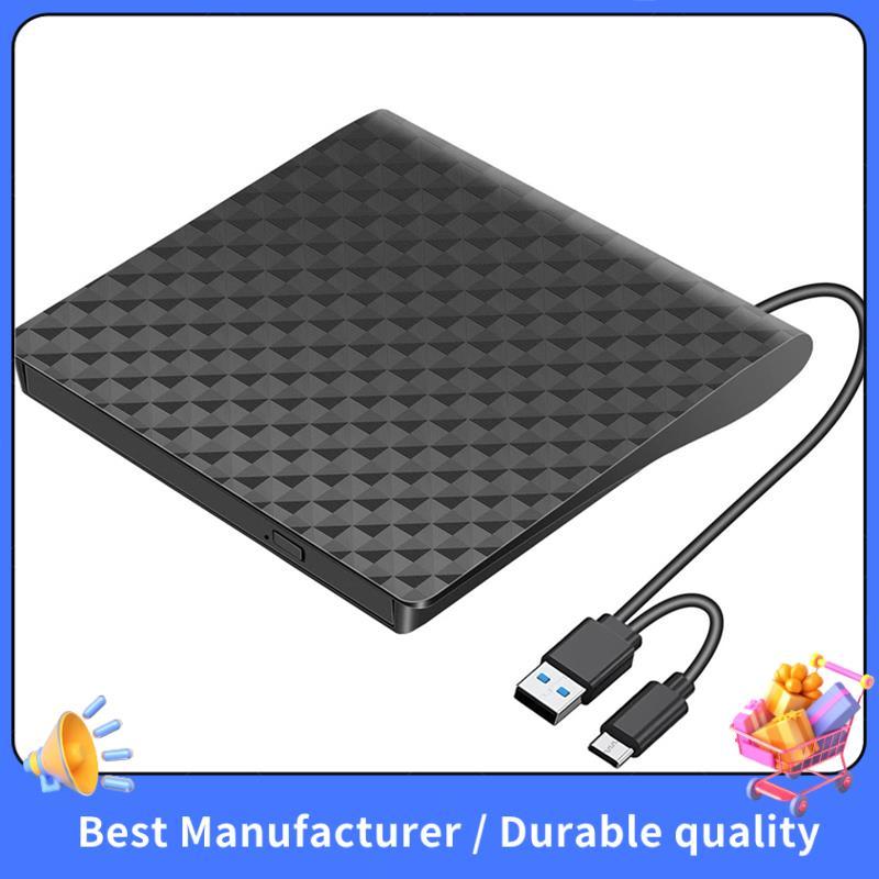 USB 3.0 Tipo C Externo CD DVD Player Leitor De Unidade Óptica Portátil Drive Queimador Para Desktop