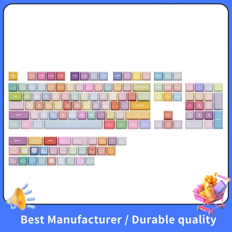 Conjunto De Teclas Fofas XDA 133 Bears PBT Para MX Switch Mecânico Tampas De Teclado Jogos