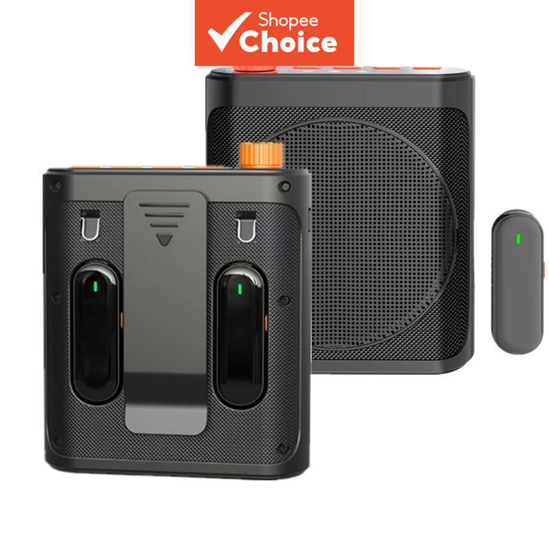  Microfone de Lapela Sem Fio Magnético Amplificador de Voz Bluetooth Suporte para Reprodução USB para Ensino Guia M29