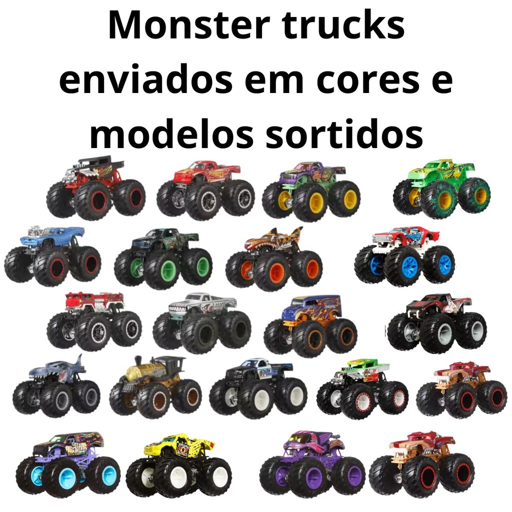 Hot Wheels Monster Truck Pack 1 Carrinho Carro Veiculo - Sortidos — imagem 2 de 2