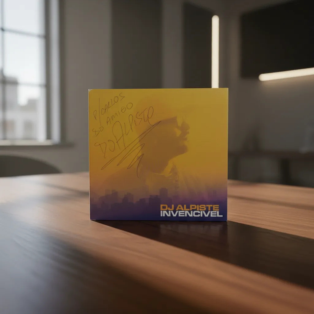 Cd Invencível Dj Alpiste Autografado 2010 Sony Music