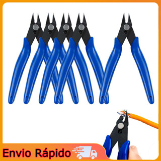 5 alicate de fio DIY 13cm * 9cm alicate de fio alicate de jóias alicate artesanal aço manganês + Material plástico azul em Oferta na Shopee