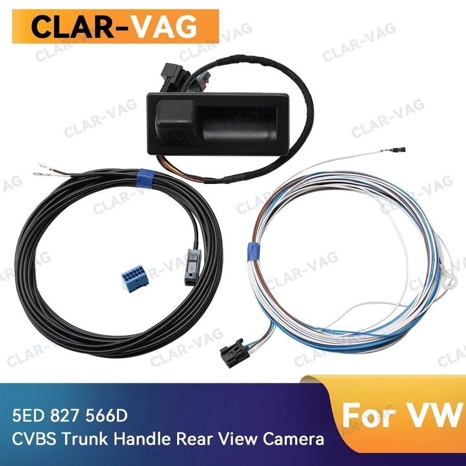 Para VW MQB JETTA MK6 TIGUAN 5N RCD360 RCD330 187A 187B MIB Rádio CVBS Visão Traseira Invertendo Câmera Tronco Lidar Com