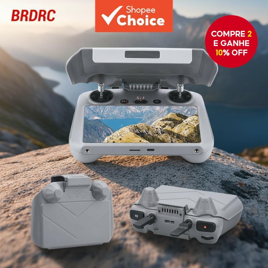 BRDRC Protetor Solar para Controle Remoto DJI RC 2 com Proteção de Tela Inteira e Joystick para DJI Mini 4 Pro/Air 3 em Oferta na Shopee