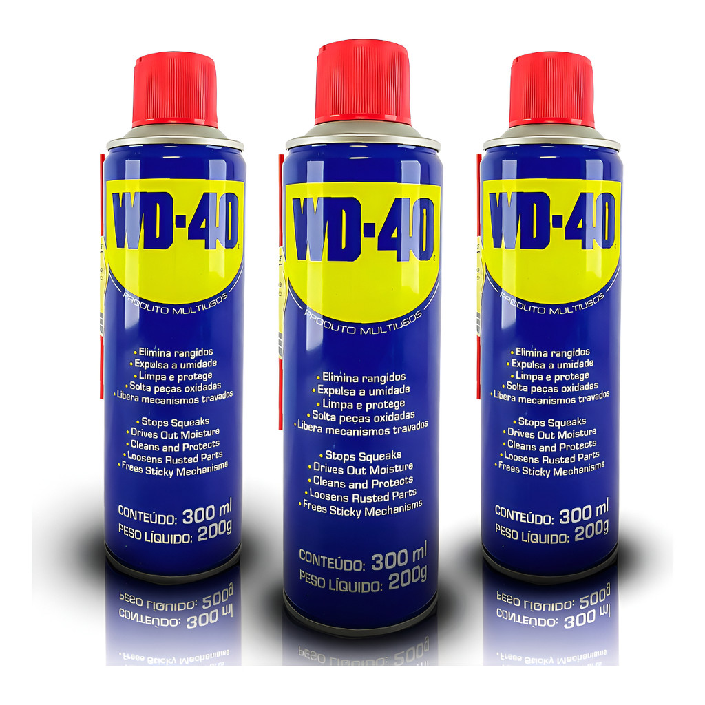3 Und Wd40 Spray Óleo Multiuso Lubrificante Desengripante 300ml por unidade