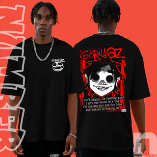 [Camiseta Premium em Algodão Puro]GXG Camiseta Basica e OVERSIZED Gorillaz Clint Eastwood Rock Vintage Tour Unissex em Oferta na Shopee