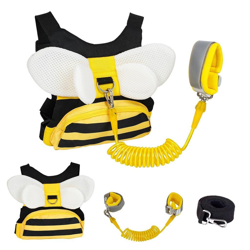 Cinto de Segurança Infantil com Corrente de Pulso Perdida - Alça de Mochila e Alça de Pulso para Bebê com Design de Tr