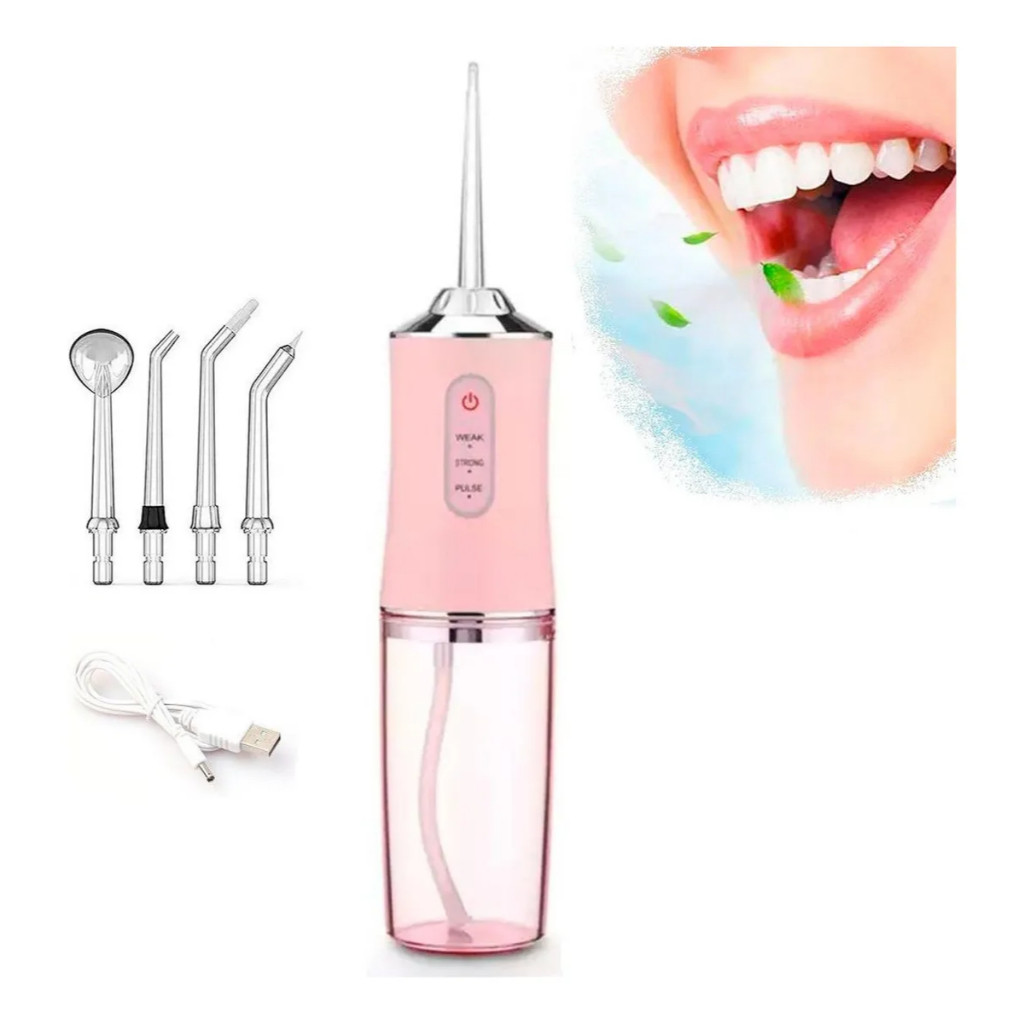Irrigador Bucal PowerJet USB – Jato de Água Branqueador e Recarregável em Oferta na Shopee