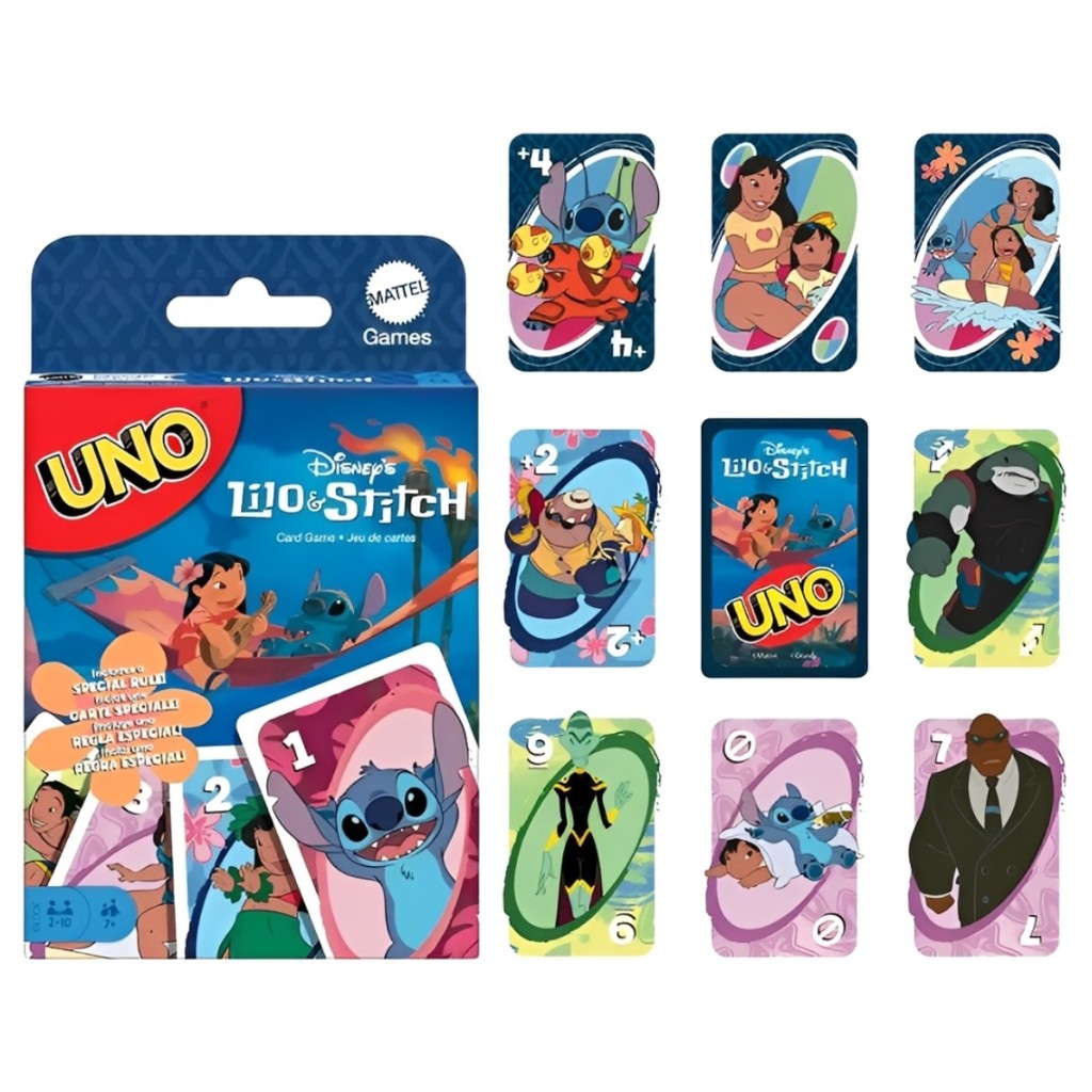 Jogo de Cartas Infantil Uno Lilo & Stitch Disney 122 Cartas JCC10 - Mattel