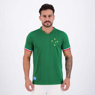 Camisa Cruzeiro Retrô Palestra Verde em Oferta na Shopee