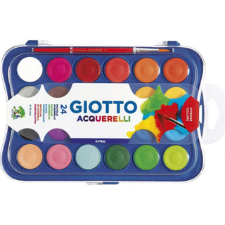 Aquarela Giotto com Pincel 12, 24 e 36 Cores Profissional Cores Vivas em Oferta na Shopee