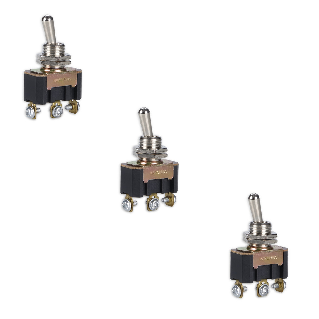 Kit 3 Chave Alavanca Metal Unip. Lig/Desl/Lig 15A MarGirius