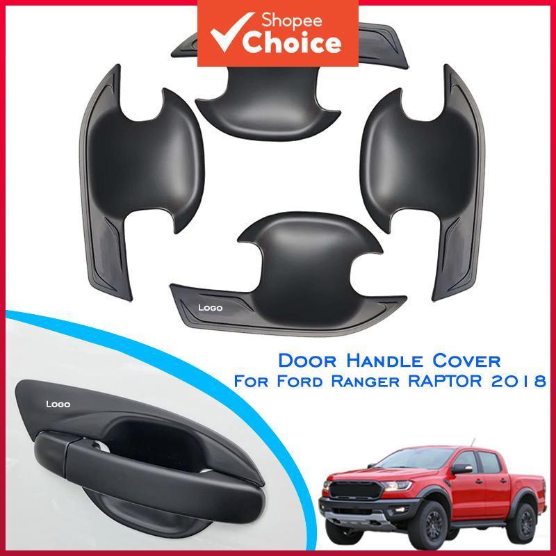ABS Preto Acabamento da Tampa do Copo da Maçaneta da Porta para Acessórios Exteriores Ford Ranger Raptor 2018