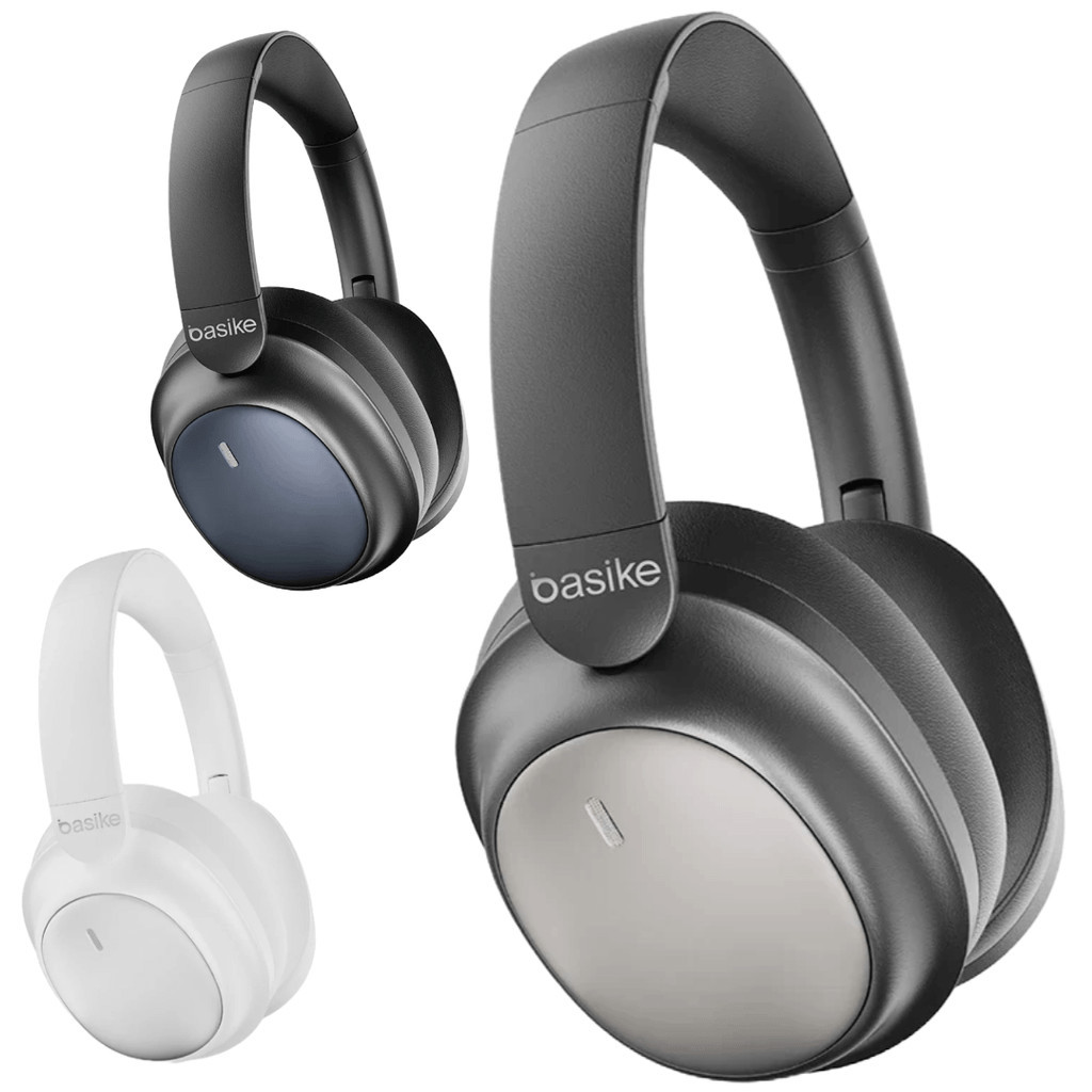 Basike Fone Bluetooth ANC 30h Conforto Dobrável com Microfone