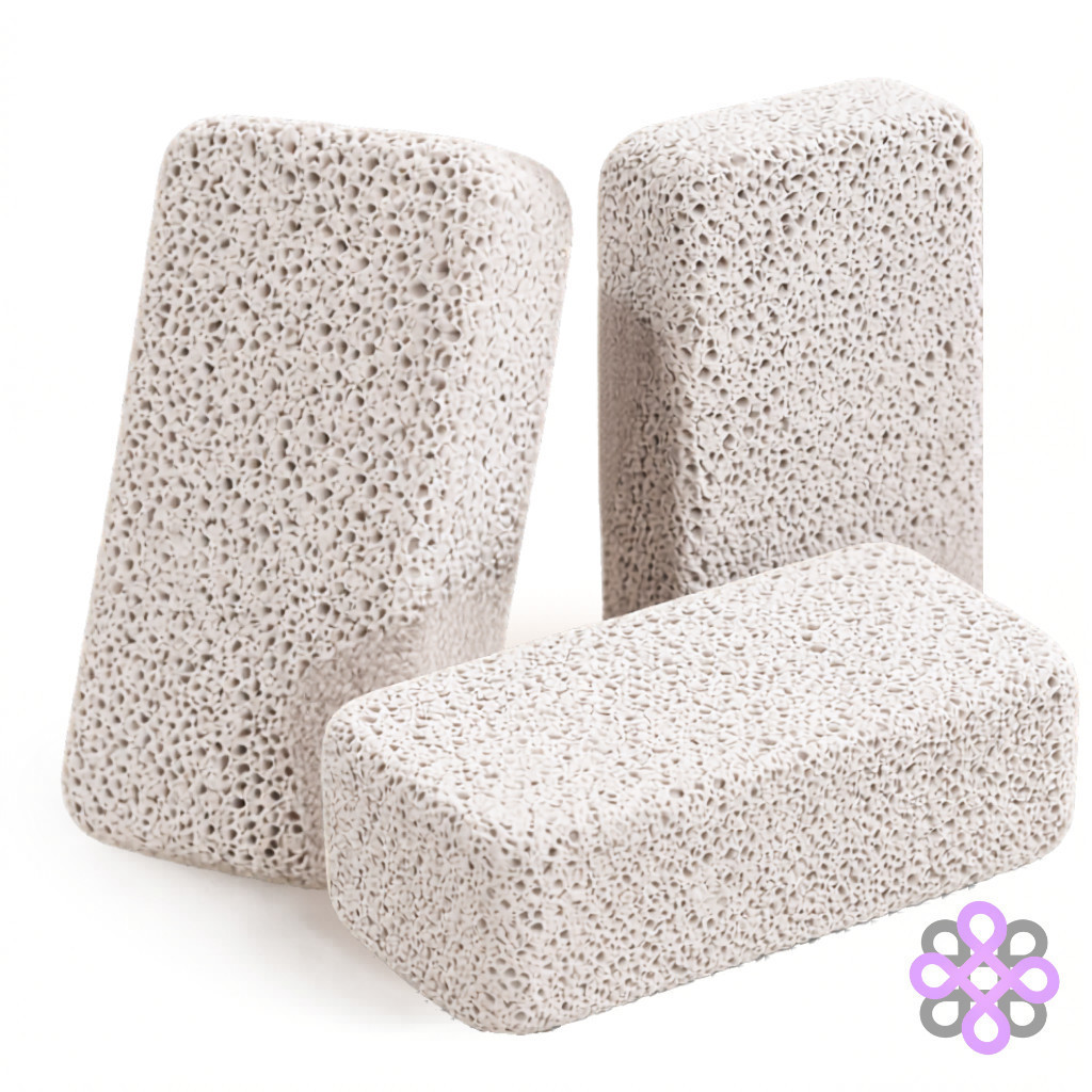 Raspador de Pé Pedra Pomes Natural Para Calcanhar Ressecado E Asperezas Kit 3