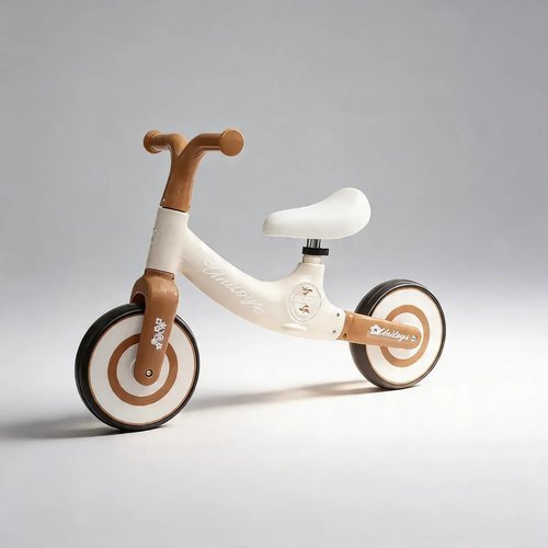💚🚵Bicicleta Equilibrio Infantil Sem Pedal Bege Segura Confortavel Desenvolvimento Motor Crianças