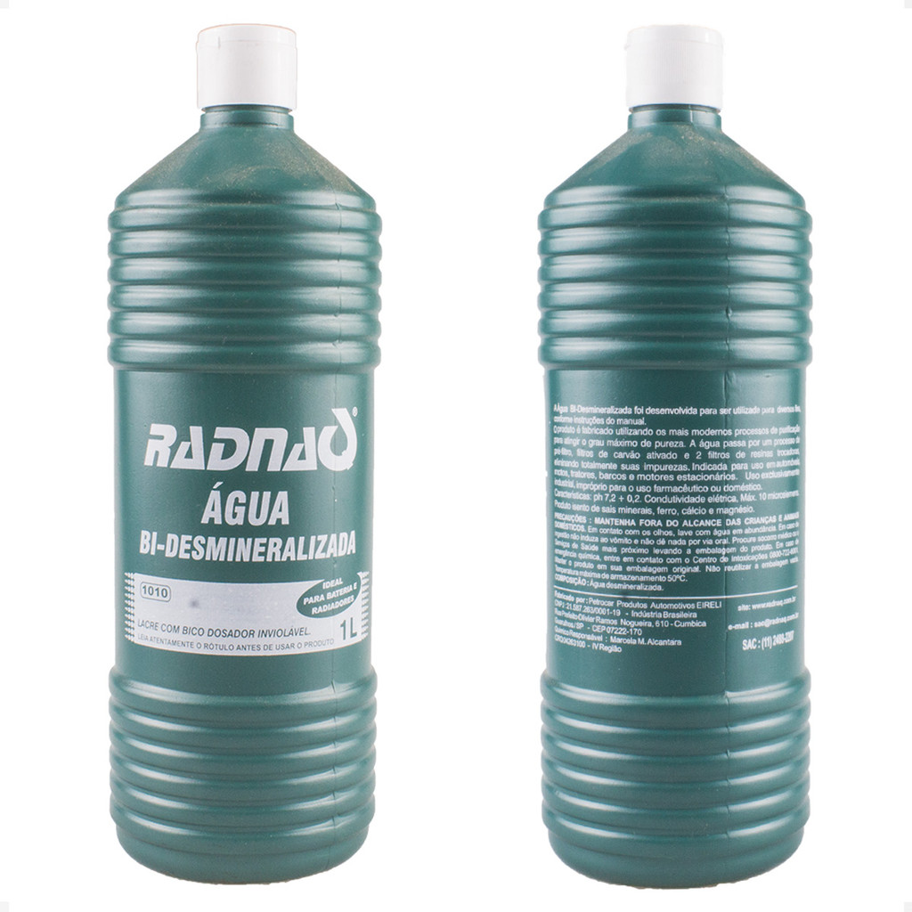 Água Bi-Desmineralizada Diversos Universal 1959 a 2016 - 196183 - 1010