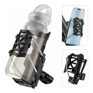 Suporte Ajustável Porta Garrafa Moto Bicicleta Bike Universal