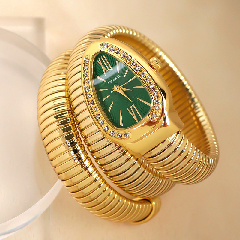 Relógio em forma de cobra BIFANXI, relógio de pulso feminino de moda, relógio de quartzo criativo, relógio de pulso pers