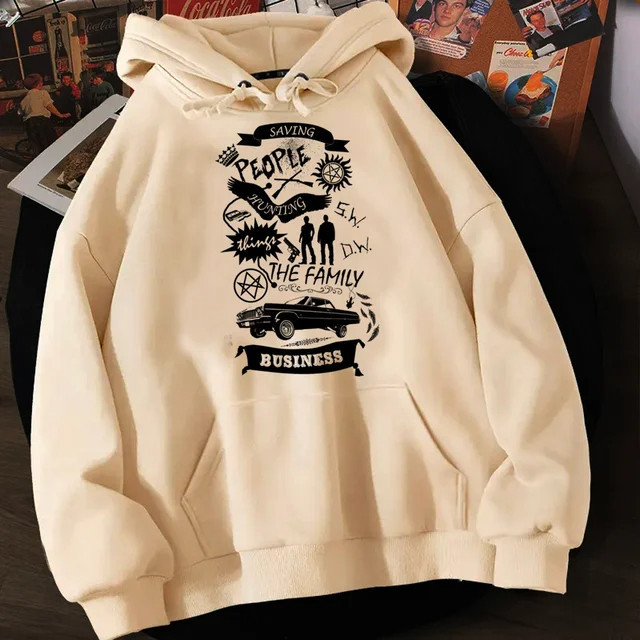 Blusa Moletom Canguru Agasalho Sobrenatural Sam e Dean Winchester Supernatural
