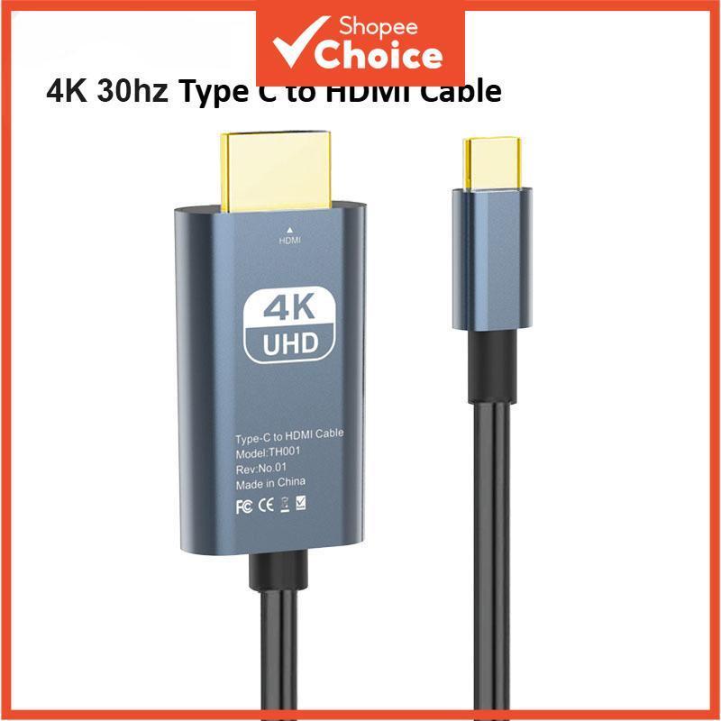 Adaptador De Cabo 4K USB-C Para HDMI Tipo Conversor Laptop PC Telefone TV