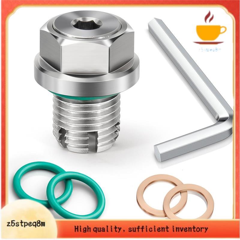 . 1-1.5 X 15mm Plugue De Drenagem De Óleo Piggyback Grande De Aço Inoxidável Kit De Reparo De Rosca De Panela Auto-Rosca