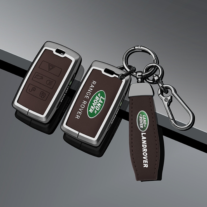 Estojo de Chaves em Couro, Land Rover Range Evoque Discovery Sport Velar Jaguar XE E-PACE, Acessórios para Carro 0941