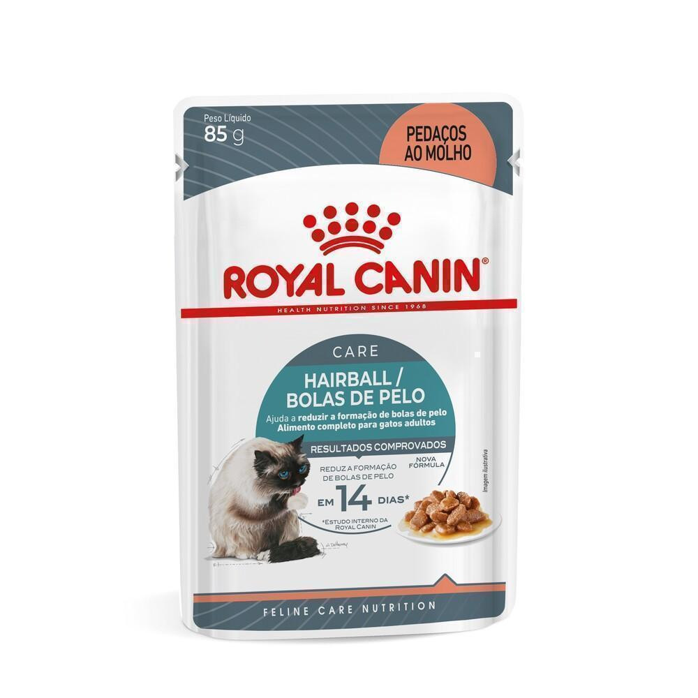 Ração Úmida Royal Canin Sachê Bolas de Pelo para Gatos Adultos 85 g