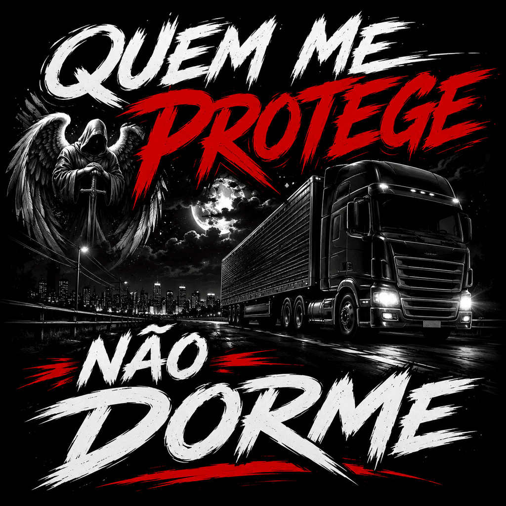 BANDEIRA PARA CAMINHÃO CARRO MOTO FURGÃO BAU 90X65 LONA 4 ILHÓIS QUEM ME PROTEGE
