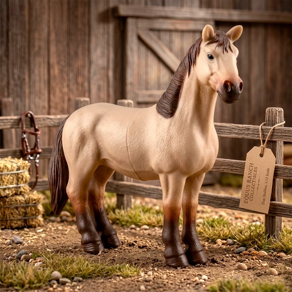 Cavalo Miniatura Realista Infantil Fazendinha 25 Cm Brinquedo Para Colecionar - Bambola