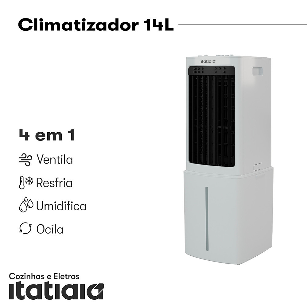 Climatizador de Ar 14l Itatiaia 127v 4 em 1 Melhor Opção Dias Quentes — R$ 380,80 em Shopee