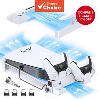 Suporte Horizontal OIVO com Controlador de Ventilador e Carregador para PS5/PS5 Slim/PS5 PRO Edições Discos e Digitais em Oferta na Shopee