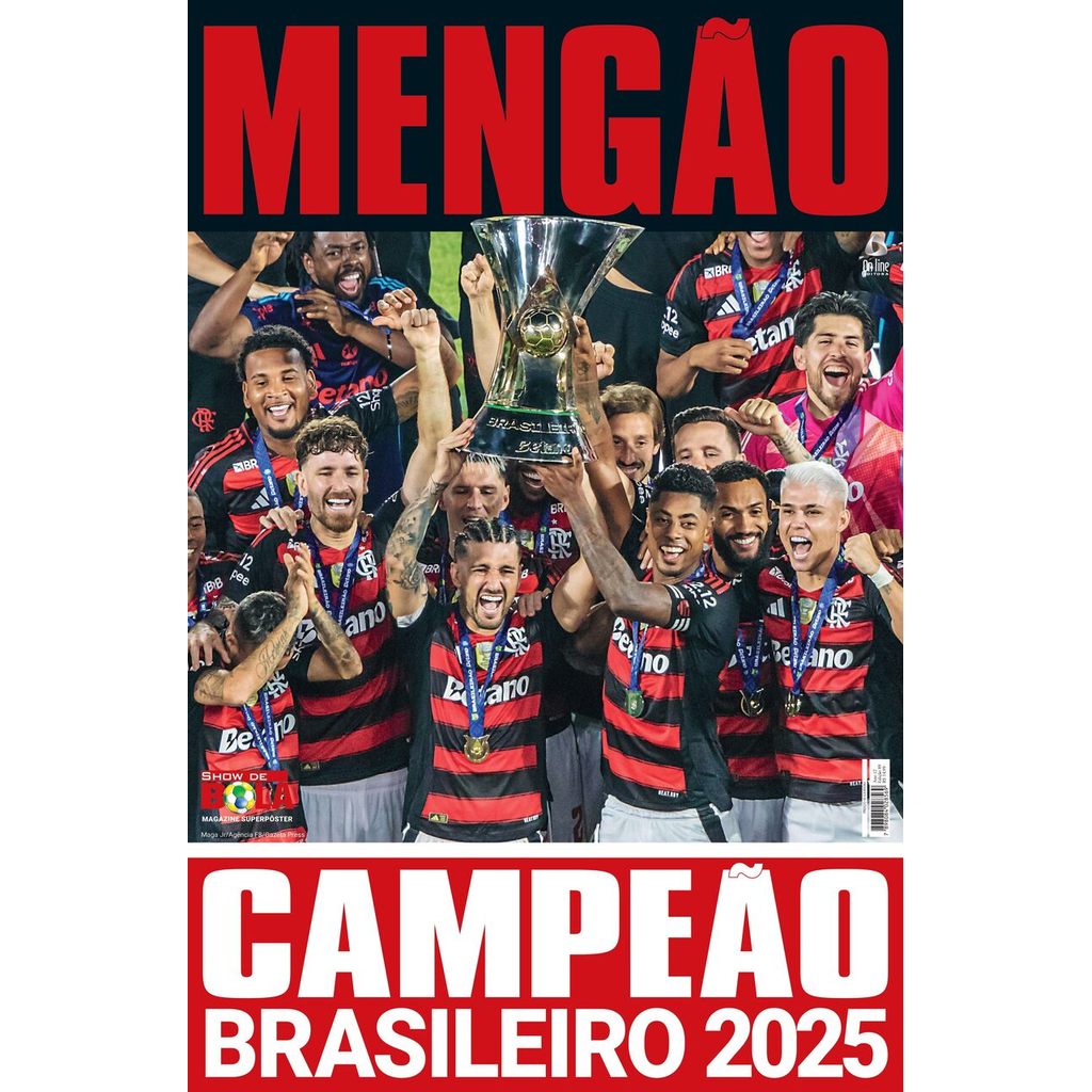 Show de Bola Magazine Superpôster - Campeão Brasileiro 2025 - Flamengo