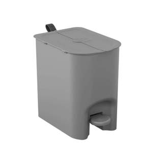 Lixeira Coza Borboleta com Pedal 6 Litros Cinza Frio com Alça Cinza Chumbo Brinox - 10660/0499 em Oferta na Shopee