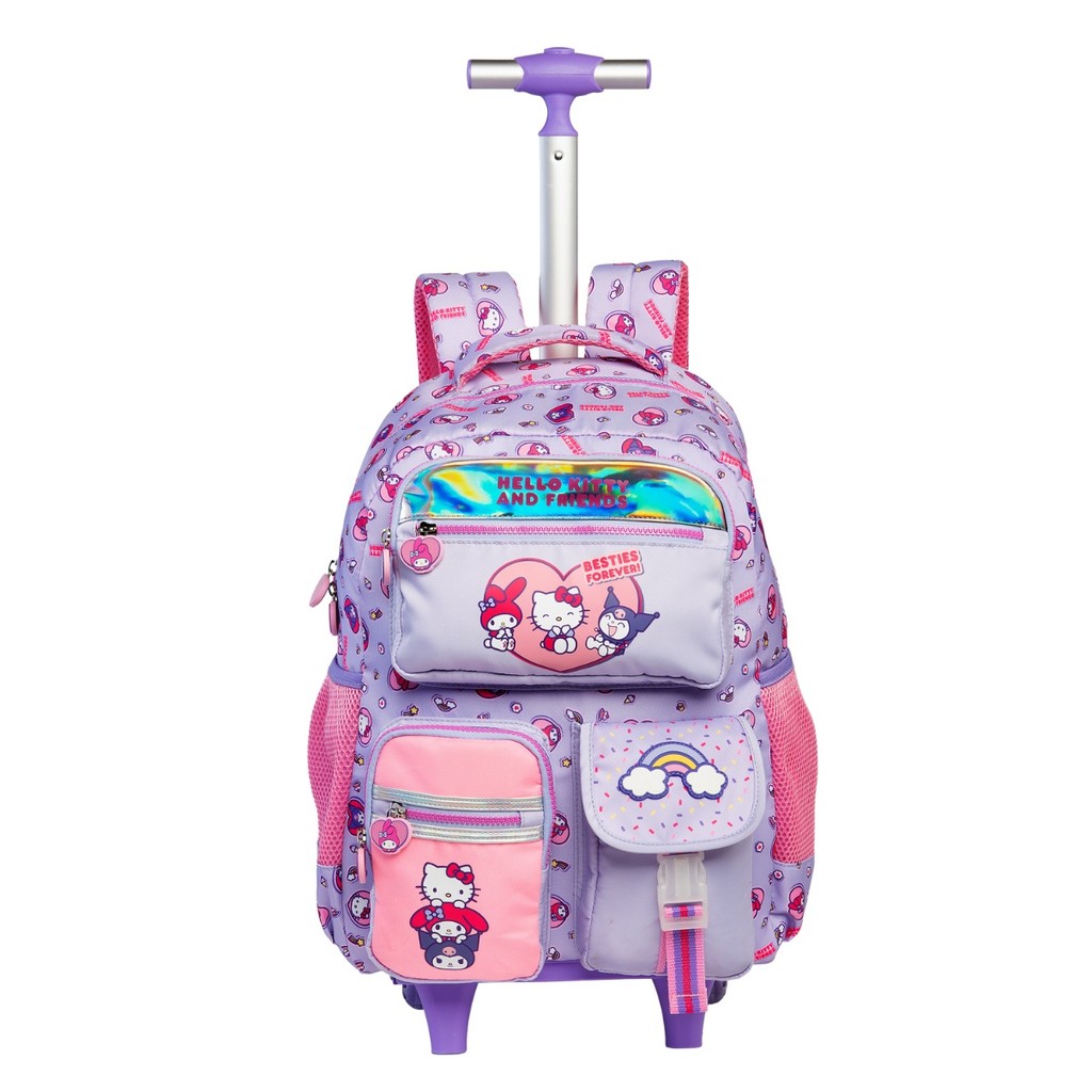 Mochila Rodas Amigos da Hello Kitty And Friends  Meninas em Oferta na Shopee