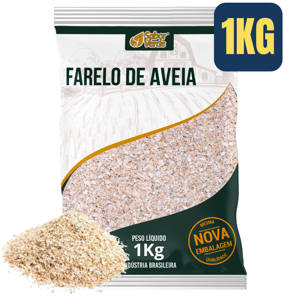 Farelo de Aveia Integral 1Kg – Nutrição e Energia