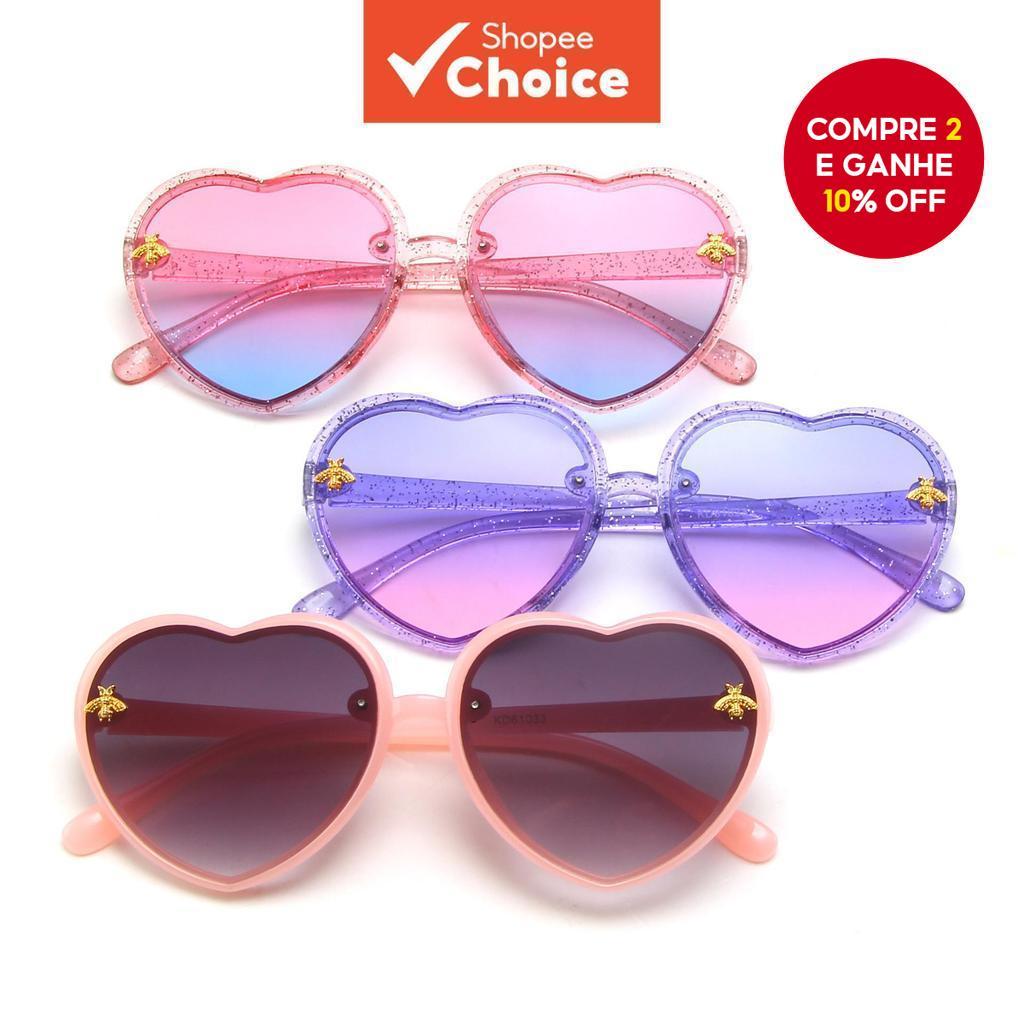 Óculos de sol para meninas bebês com desenho animado, proteção UV400, fofos, ajustáveis e confortáveis para brincadeiras