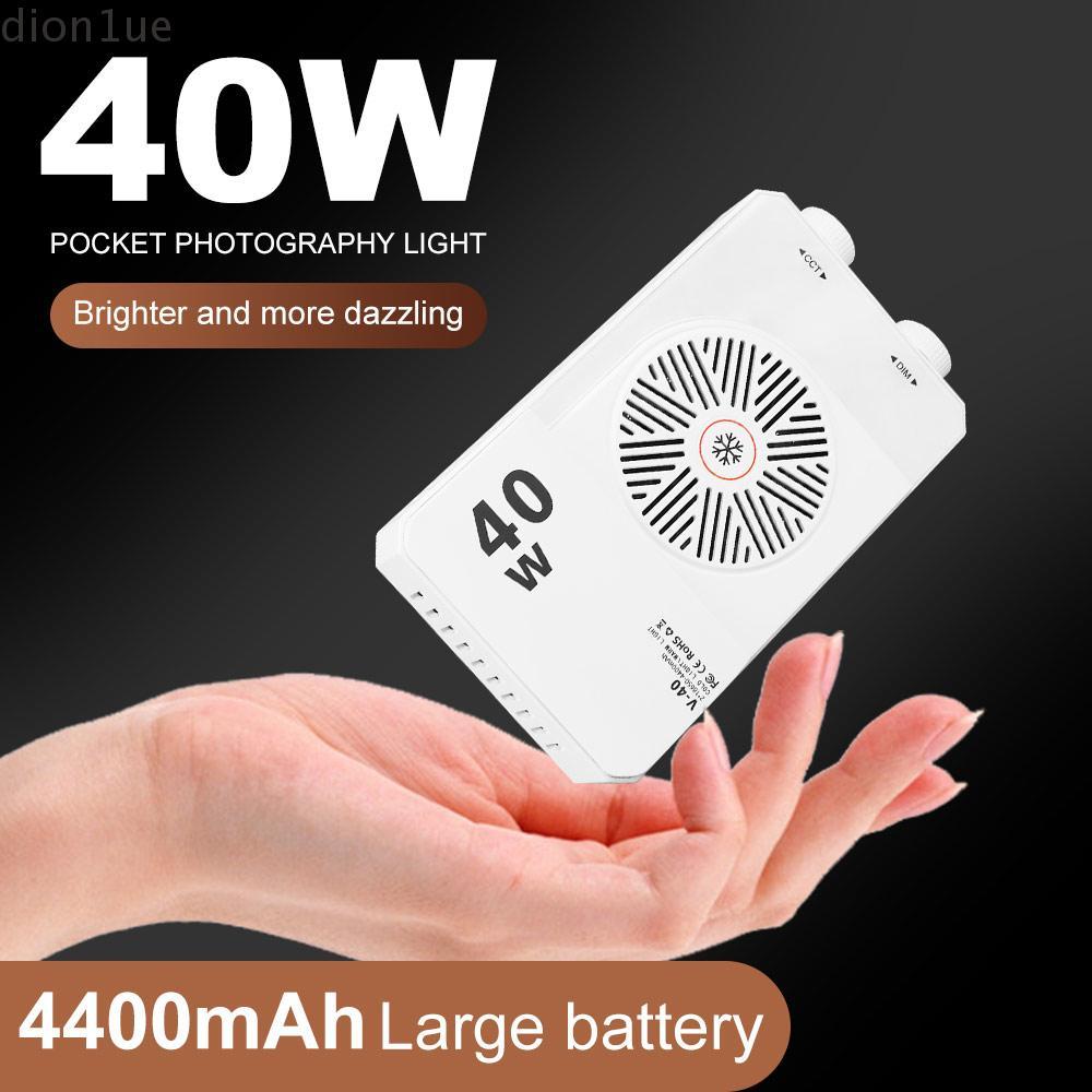 DION1UE Luz LED Para Câmera , CRI/TLCI 90 + 40W Mini Lâmpada De Vídeo , Preenchimento De Portátil Com De 3 Cores