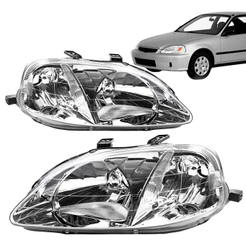 Farol Civic 99 2000 Cromado