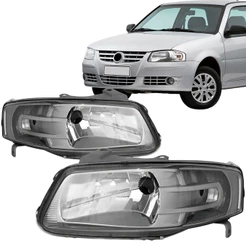 Farol Gol G4 2005 2006 2007 2008 2009 2010 2011 2012 2013 2014 Máscara Cinza