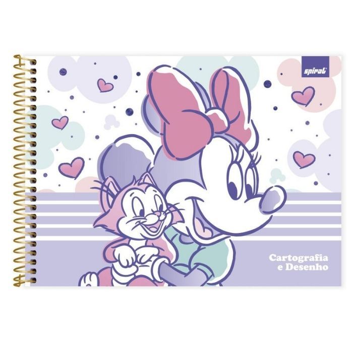 Minnie Mouse Caderno Cartografia e Desenho Capa Dura 48fls Spiral em Oferta na Shopee