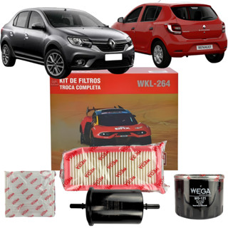 Kit Revisão Troca Filtros Completa Logan Sandero 1.0 12v 2017 a 2025 em Oferta na Shopee