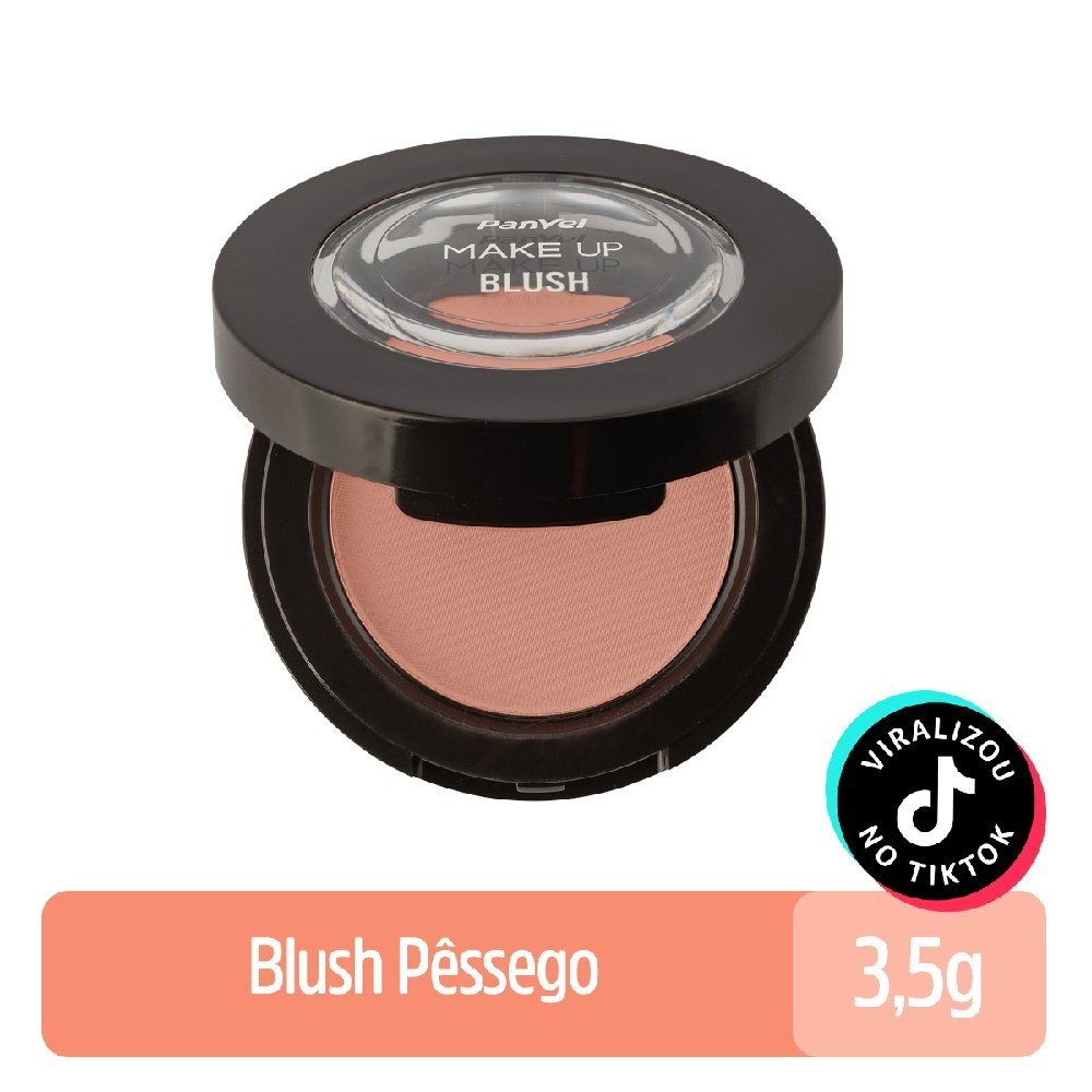 Blush Panvel Make Up Pêssego 3,5g em Oferta na Shopee
