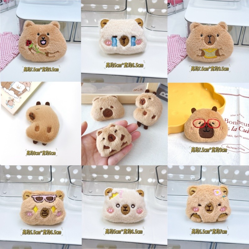 Moda Kapibara diy acessórios de pelúcia acessórios artesanais capivara dos desenhos animados decorações diy