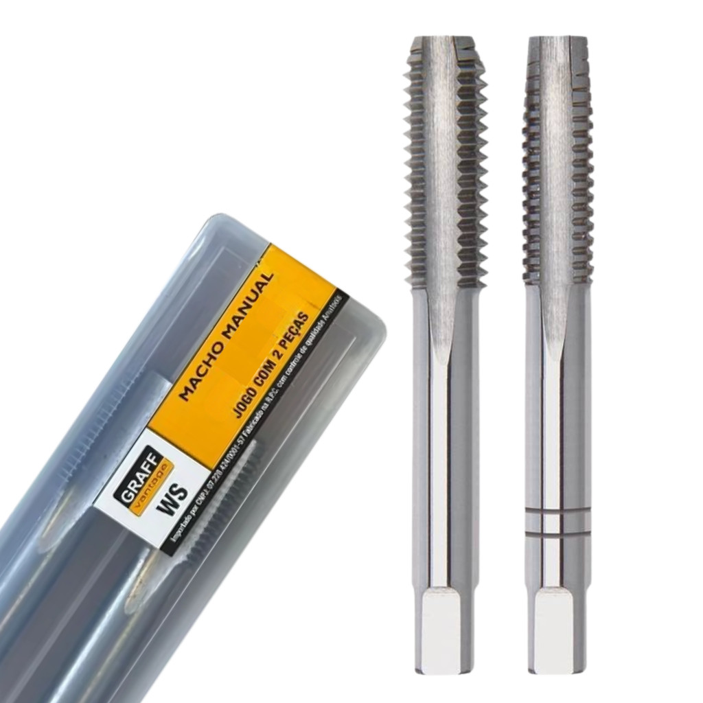 MACHO MANUAL M12 X 1,5 AÇO LIGA WS - 2 PCS - GRAFF