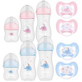 Kit 3 Mamadeira Anticolica Buba + 2 Chupeta Comfort 0-6 meses Buba em Oferta na Shopee